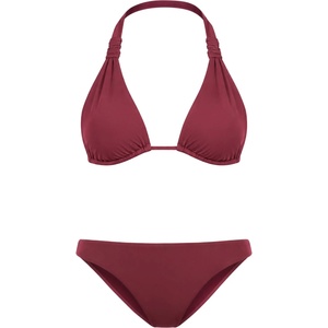 Seafolly Дамско бикини горнище Seafolly Women's S. Collective Multi Fit Longline Tri Bra Bikini top - Dark Burgundy - размер 44 (EU) (150-5777-0216)