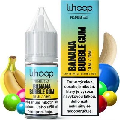 Whoop Salt Banana Bubble Gum 10 ml 20 mg
