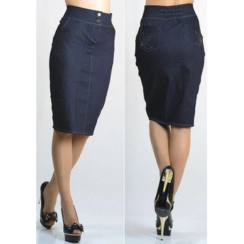 Image 1 of Rumena Дънкова пола с нежна бродерия на джобчетата BF Rumena