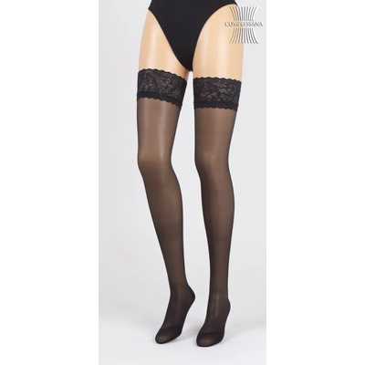 Compressana Меки, елегантни чорапи Compressana Calypso 70 denier Чорапи за бедрата Черно Страхотно. I (7017-I-07)