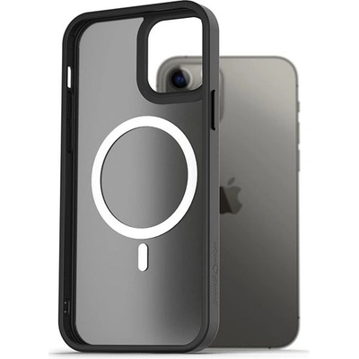 Pouzdro AlzaGuard Matte Case Compatible with MagSafe iPhone 12 / 12 Pro černé – Zboží Mobilmania