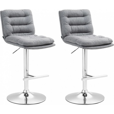 Design-Shop Damar Šedá / chrom 2 ks