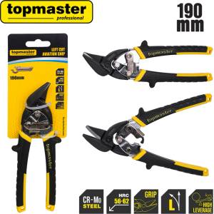 Topmaster Professional Ножица за ламарина усилена лява 190mm TMP (370723)
