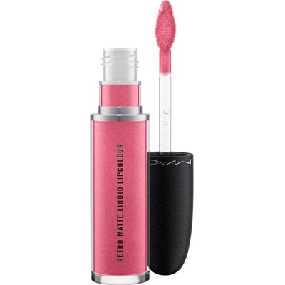 MAC Cosmetics Retro Matte Liquid Lipcolour matný rúž s metalickým efektom Metallic Rose 5 ml