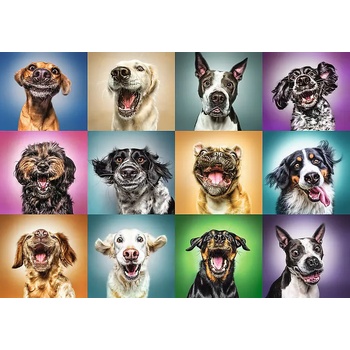 Trefl - Puzzle Funny Dog Portraits - 1 000 piese