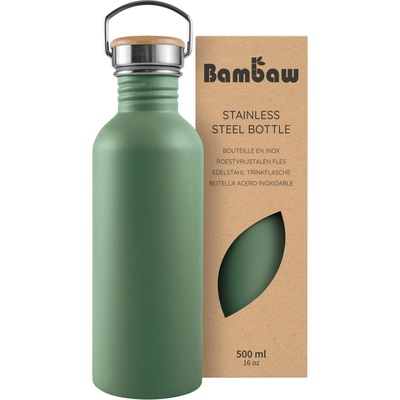 Bambaw Fľaša z nehrdzavejúcej ocele 500 ml Sage Green