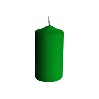 Sviečka valec tmavo zelená 8 cm (4ks) 100004788