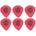 Dunlop 472R L3 Tortex Jazz 6 Перце за китара (472RL3-6PACK-SET)