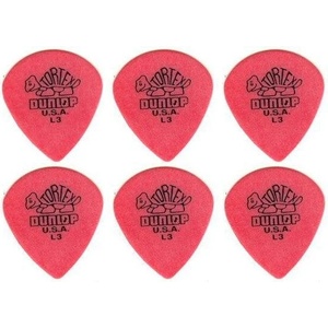 Dunlop 472R L3 Tortex Jazz 6 Перце за китара (472RL3-6PACK-SET)