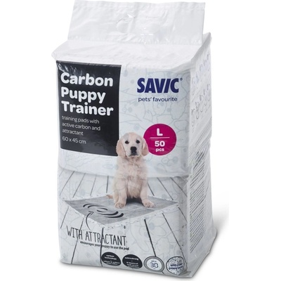 Savic Puppy Trainer Pads s aktívnym uhlím Medium 45 x 30 cm 50 ks