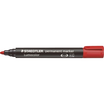 STAEDTLER Маркер Staedtler Lumocolor 352, перм, об връх, черв (21128-А-ЧЕРВЕН)