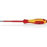KNIPEX Отвертка шлиц 3.0, VDE 1000V жълто-червена ръкохватка 202мм, Knipex (K982030)