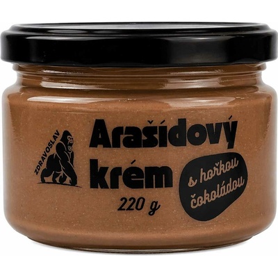 Zdravoslav Arašídový krém s hořkou čokoládou 220 g