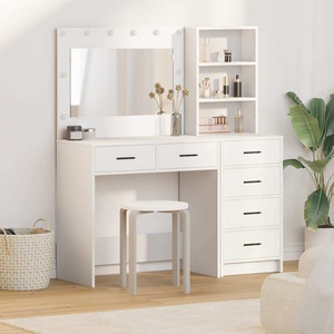 vidaXL Тоалетка 2 бр. Бяло 78.5 x 41 x 135 см Инженерна дървесина (3334191)