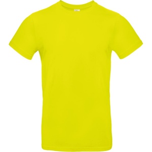 B&C Collection B&C E190 / Мъжка тениска от плътен памук - пикселен лайм XL (01003Tl9704)