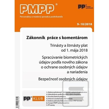 PMPP 9-10/2018 Zákonník práce s komentárom