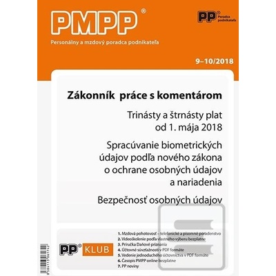 PMPP 9-10/2018 Zákonník práce s komentárom