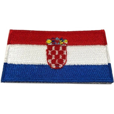 Vlajka, vyšívaná, zažehľovacia, Chorvátsko