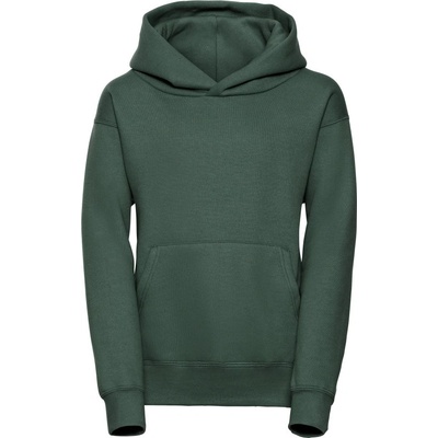Russell dětská mikina s kapucí 575B bottle green