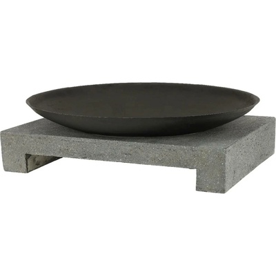 Esschert Design Ohniště "FANCY FLAMES" na granitovém stolu, 60 x 60 x 23 cm