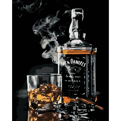 Diamondi Diamantové malování JACK DANIELS LAHEV 40 x 50 cm vypnuté plátno na rám