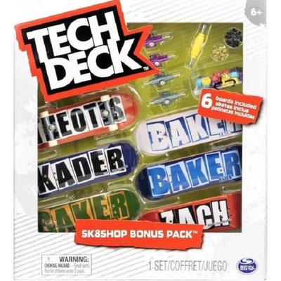 Tech Deck Skateshop 6ks s příslušenstvím Baker