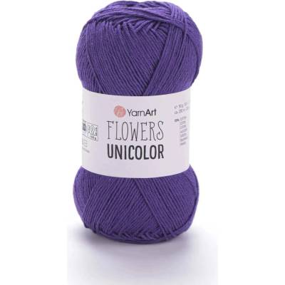Yarn Art Flowers Unicolor 751 tmavě fialová