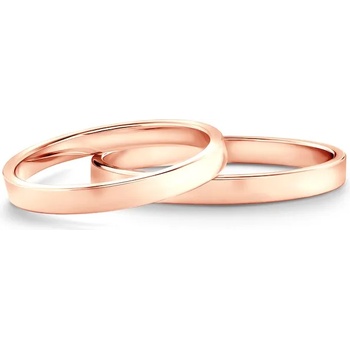 Image 1 of SAVICKI Сватбени халки: розово злато, плоски. 2 мм