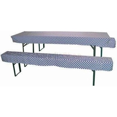 DEMA 41176D Obrus a podušky na pivný set modro-biele