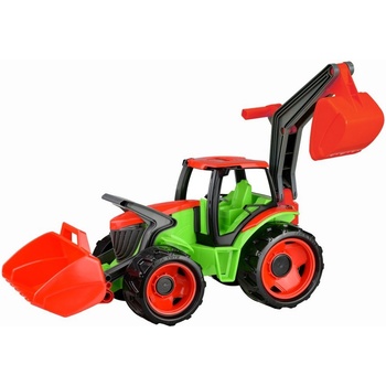 Lena Traktor se lžící a bagrem plast červenobílý 65 cm