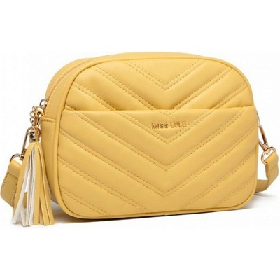 Konofactory Žlutá malá crossbody kabelka na rameno "La Zolla"