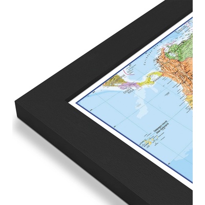 Maps International Jižní Amerika - nástěnná politická mapa 100 x 120 cm Varianta: mapa v dřevěném rámu, Provedení: Pegi černý