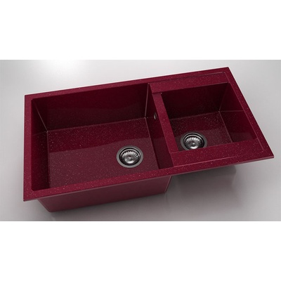 FAT Мивка Vanguard 234, Polymer marble, 20 Сребрист виолет, с включен сифон