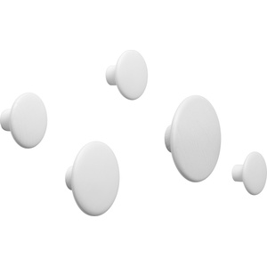 Muuto Куки за стена Dots Wood мръсно бяло 5 бр (03352)