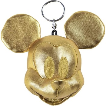 CERDá Mickey Plush Key chain 7 cm - Golden (Gold)