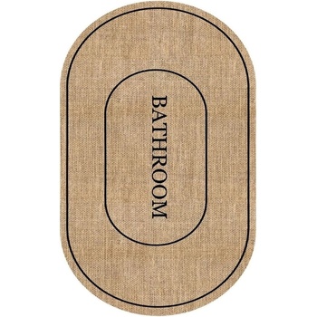 Mila Home Кафяв килим за баня 60x90 cm Jute Look - Mila Home (HKG-JUTPASPAS1)