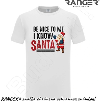 Ranger tričko motív Santa 2 biela