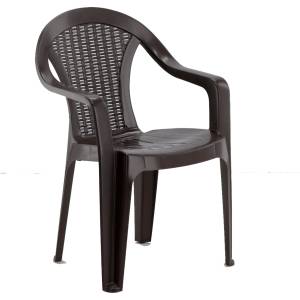 Garden Line Градински стол с подлакътници 56x42x78cm кафяв 66582 (CT010-R/BR)