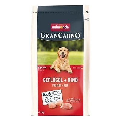 Animonda GranCarno Dog Senior s hydinovým a hovädzím mäsom 1 kg