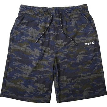 Wolf chlapepcké šortky šedá/modrá T2338