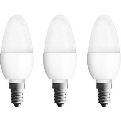 OSRAM Комплект 3 крушки LED Osram Base Classic B40, E14, 4.9 W (40W), 470 лумена, Топла светлина (2700K), Енергиен клас F (4052899955530)