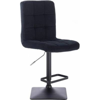 LuxuryForm Design Toledo Velur na čiernej hranatej podstave čierna
