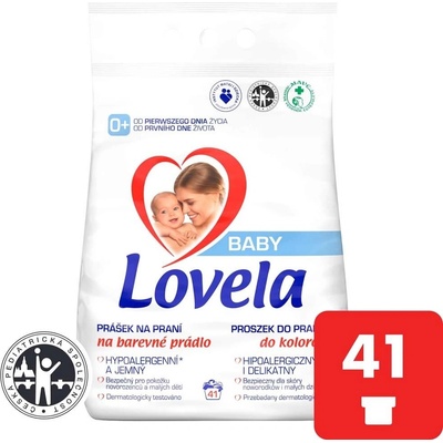 Lovela Baby prášok na pranie na farebnú bielizeň 4,1 kg 41 PD