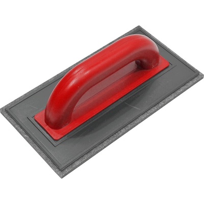 TOPTRADE hladítko ABS, plsť hnedá, 250 x 130 x 10 mm