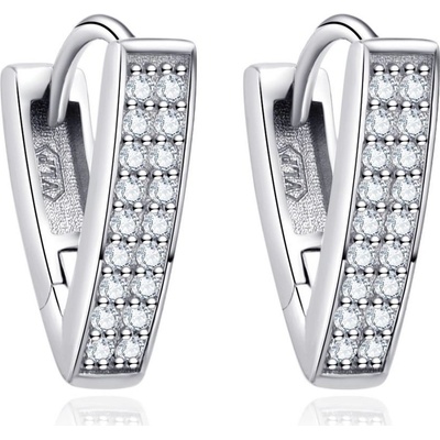 Nubis stříbrné náušnice se zirkony NB-3951 – Sleviste.cz