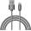 Verus Sync and Charge Lightning - плетен Lightning кабел за iPhone, iPad, iPod (тъмносив)