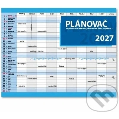 Nástenný Plánovač slovenské menné kalendárium 2027