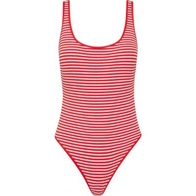 Seafolly Дамски бански костюм Seafolly Clubhouse Retro One Piece Swimsuit - Flame - размер 34 (EU) (150-6626-0112)