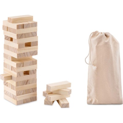 Hra společenská (svatební kniha hostů) - Věž malá přírodní Jenga – Zboží Dáma