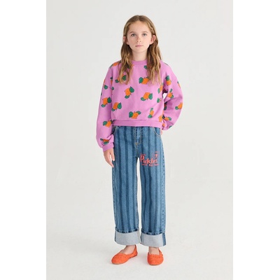 Bobo Choses Детски памучен суичър Bobo Choses Tangerine (126AC044)